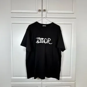 DIOR ディオール Tシャツ Peter Doig Oversized【美品】 Dior X Peter Doig Oversized Logo T-shirt in Black for Men